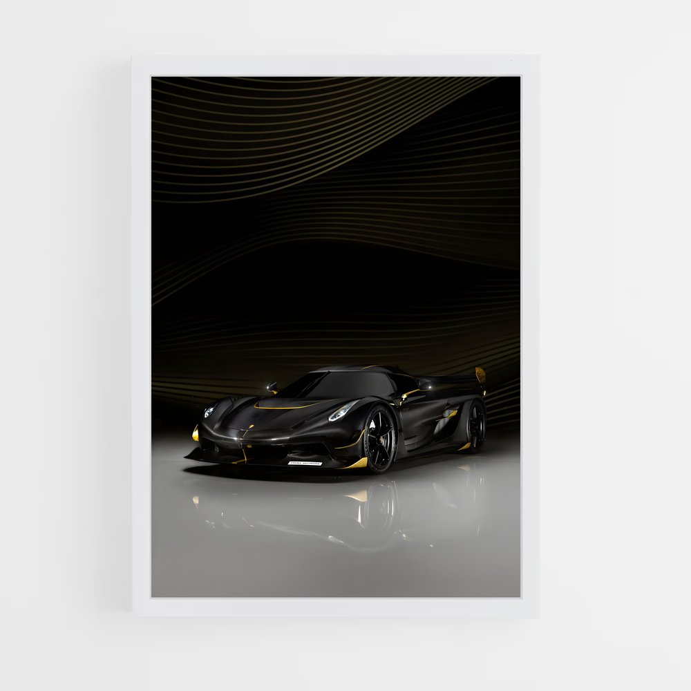 Poster Jesko de attack – affiche Koenigsegg (vue 3)